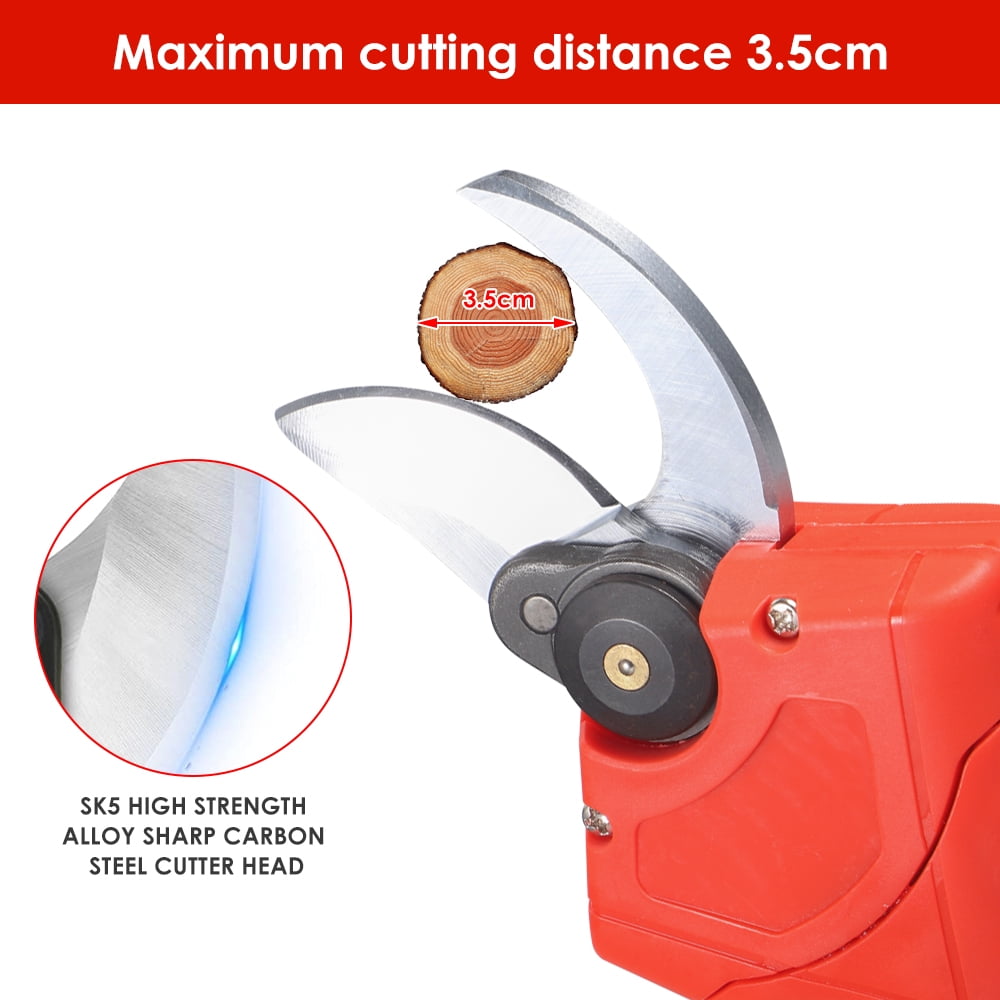 30mm Cordless Electric Branch Scissors Pruning Shear Pruner Ratchet Cutter