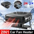 360° 200W Car Heater DC 12V Heating Cooling Fan Windshield Defroster Demister US