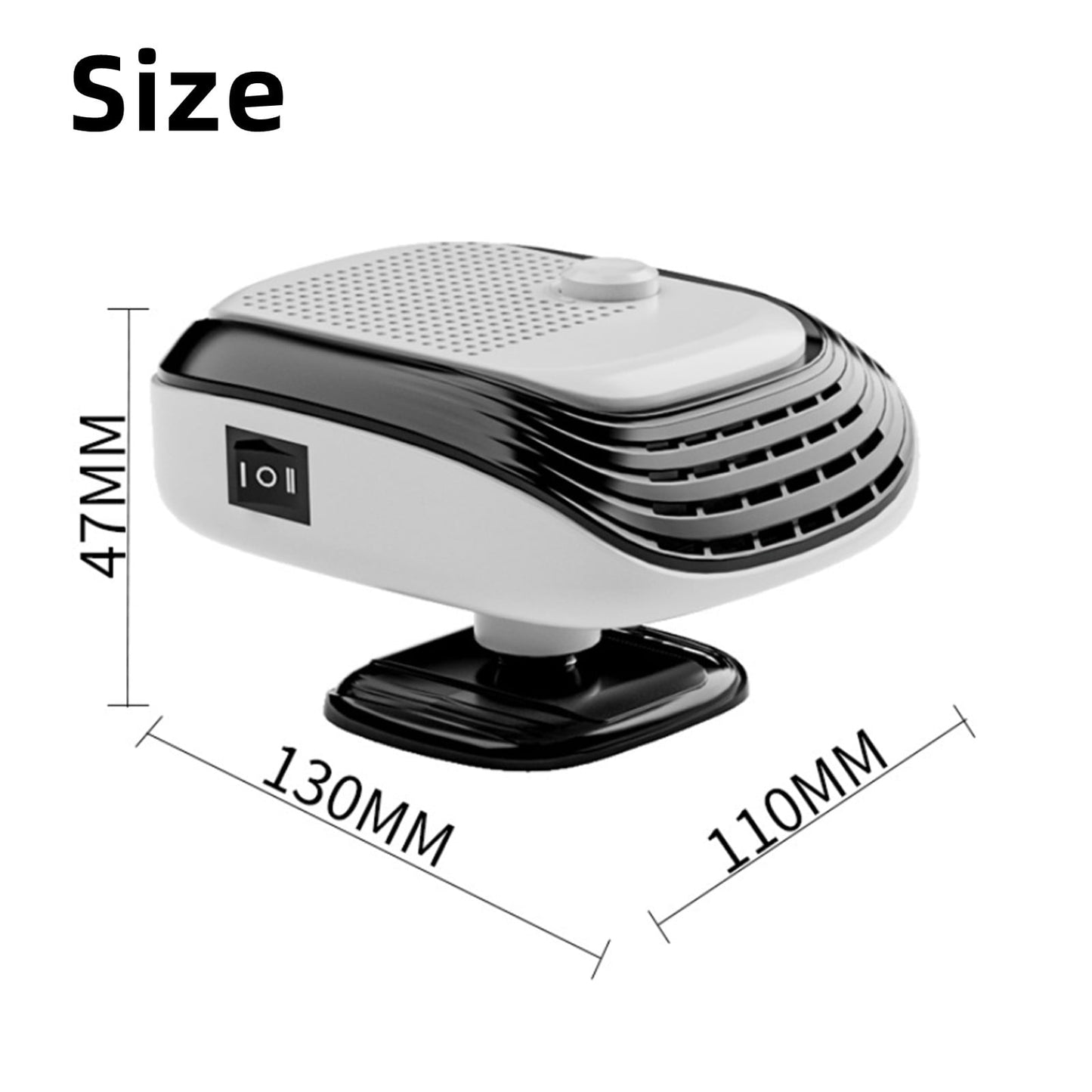Car Heating Heater, 12V 120W Electric Fan Defogger Defroster Demister Windshield