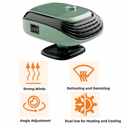 Car Heating Heater, 12V 120W Electric Fan Defogger Defroster Demister Windshield