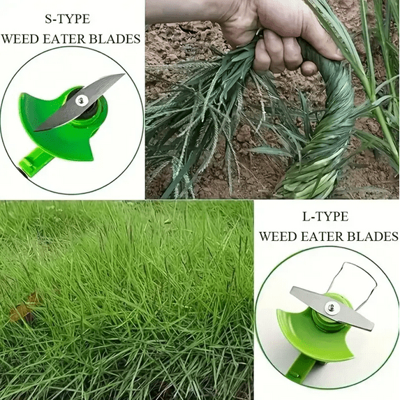 Weed Eater Blades, 10Pack Replacement S-Blades Universal Trimmer Head for 6inch Weed Eater