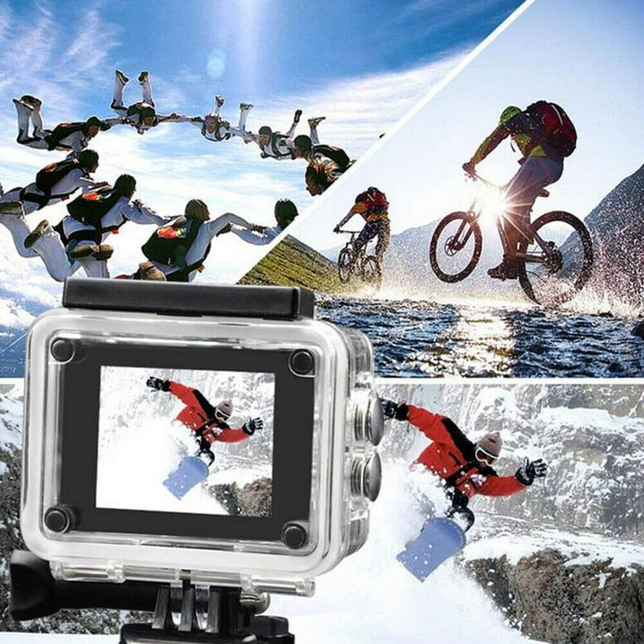 Paddsun Waterproof 4K 4x 16mp Action Camera Bundle with Accessory, Black