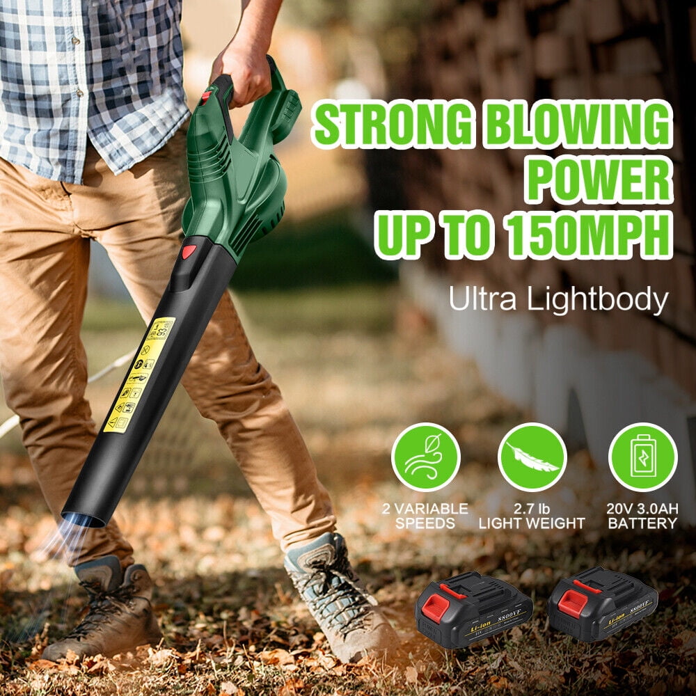 Leaf Blower, For Lawn Care Handheld Leaf Blower 24V Lithium Battery