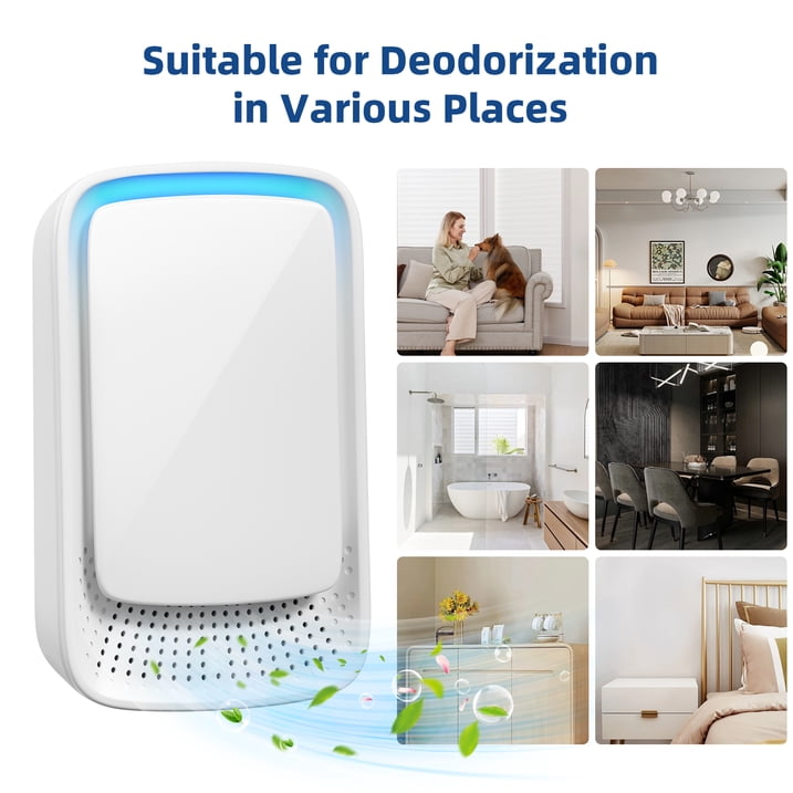 Plug In Air Ionizers, Filterless Mobile Air Purifier, Negative Ion Generator (4 Units), Eliminates: Smoke, Allergens & More