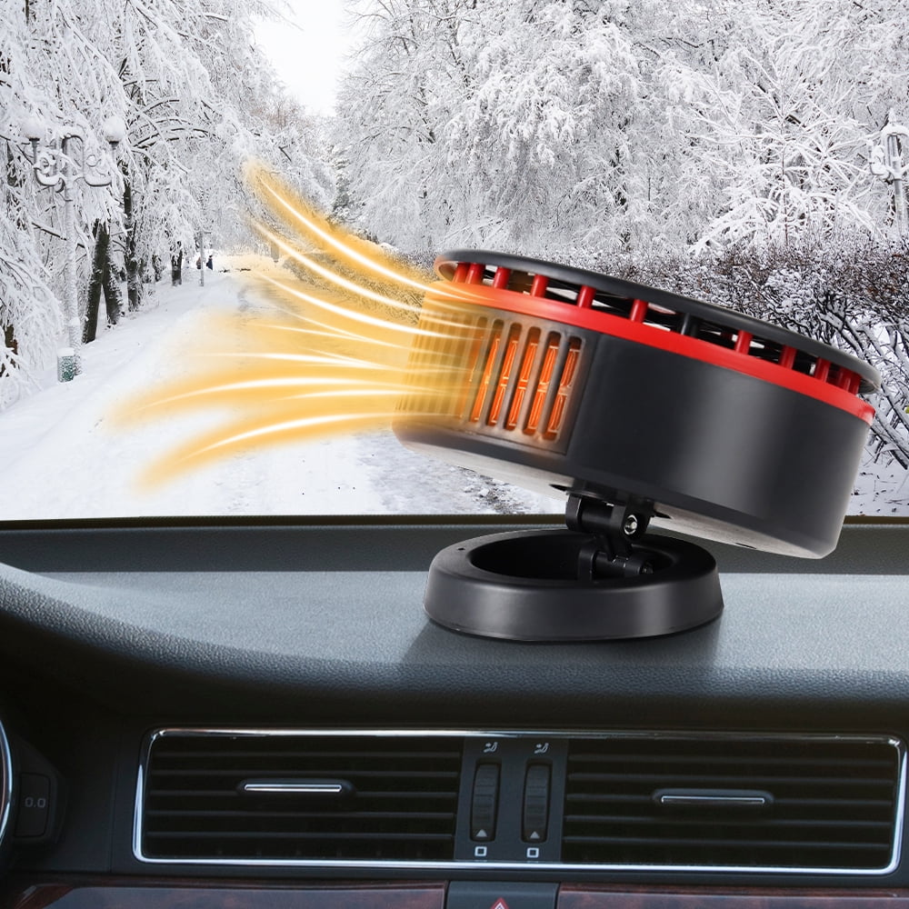 150W 12V Windshield Defroster Portable Car Heater Fast Heating Cooling Dryer Anti-Fog 360 Rotate Auto Fan