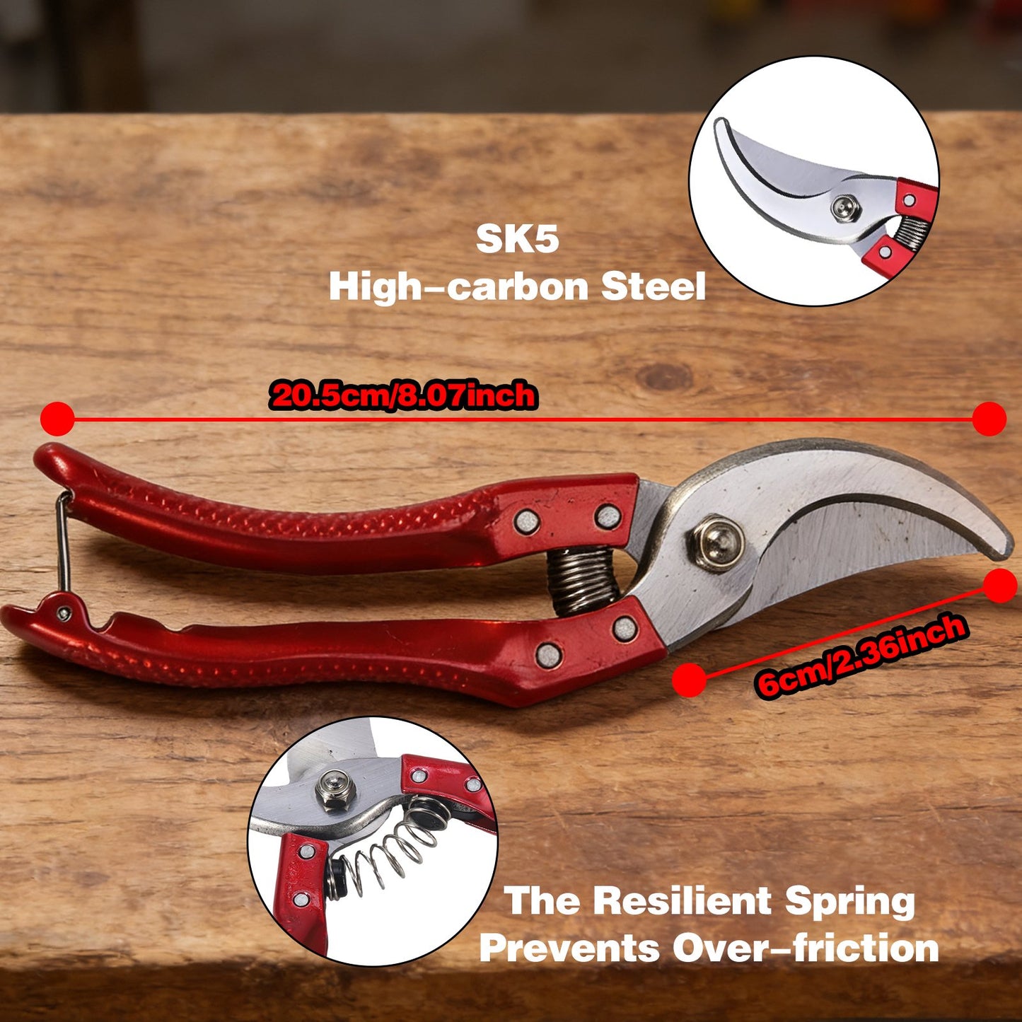 Lopper, Hedge Shear & Pruner Combo Set, 3-Piece Retractable Pruning Shears Heavy Duty Tree Shrub & Bush Care Kit for Lawn Garden & Yard