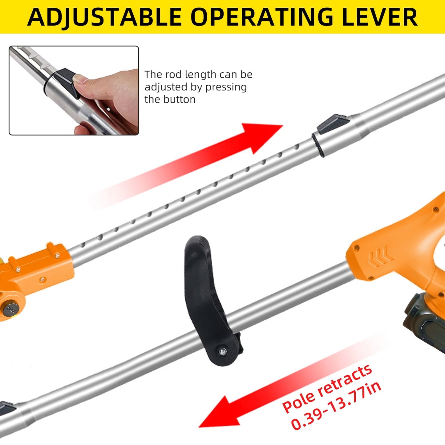 Electric Weed Wacker Battery Powered,Cordless String Trimmer Edger with Wheels 3 Function Blades Cutter for Yard and Garden