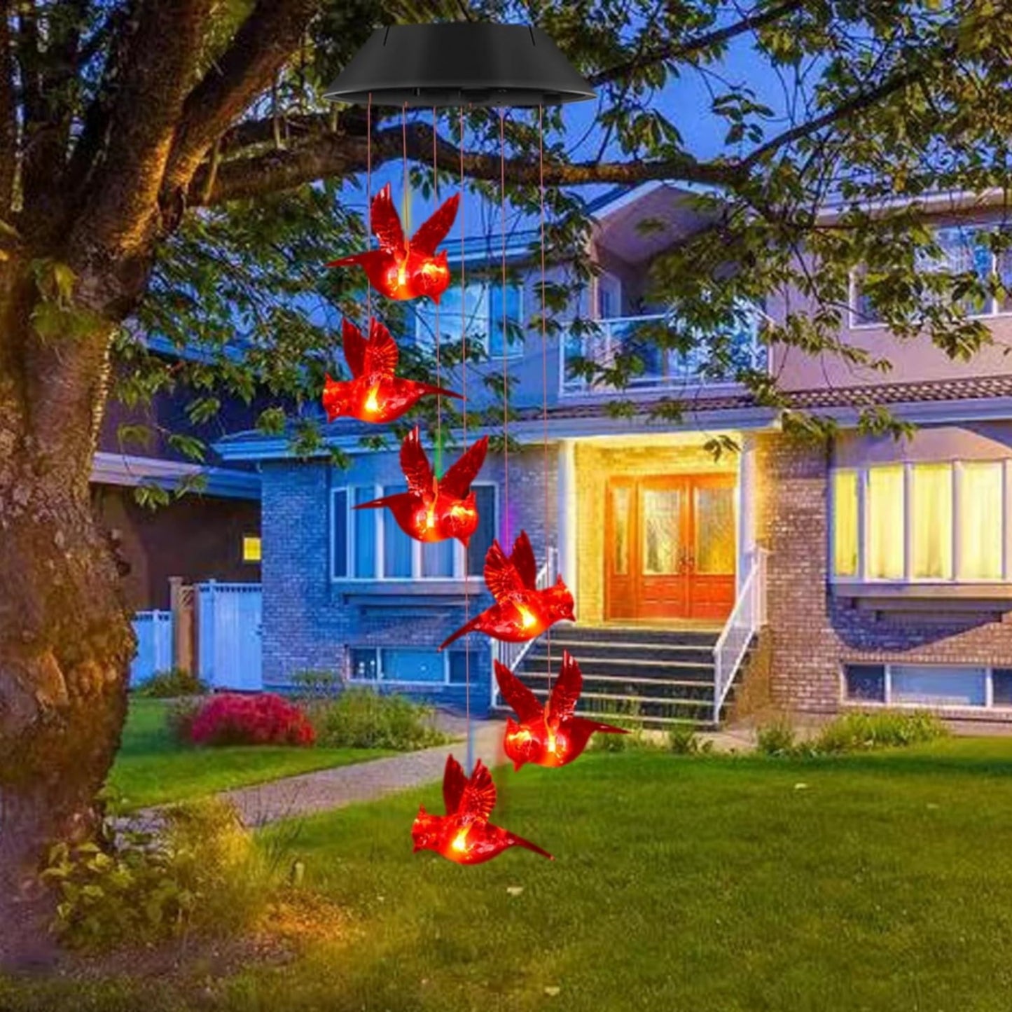 Solar String Lights Outdoor Waterproof, Waterdrop Colorful Fairy Lights with 8 Modes, Solor Christmas Lights