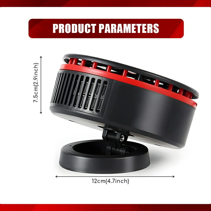 150W 12V Windshield Defroster Portable Car Heater Fast Heating Cooling Dryer Anti-Fog 360 Rotate Auto Fan