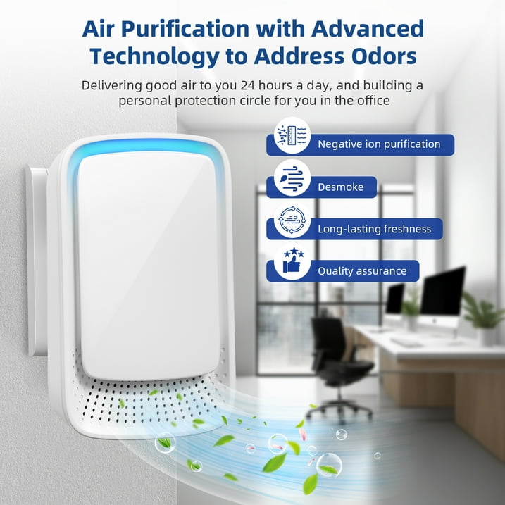 HEPA Air Purifier, 50 Sq Ft, White (6 Count)