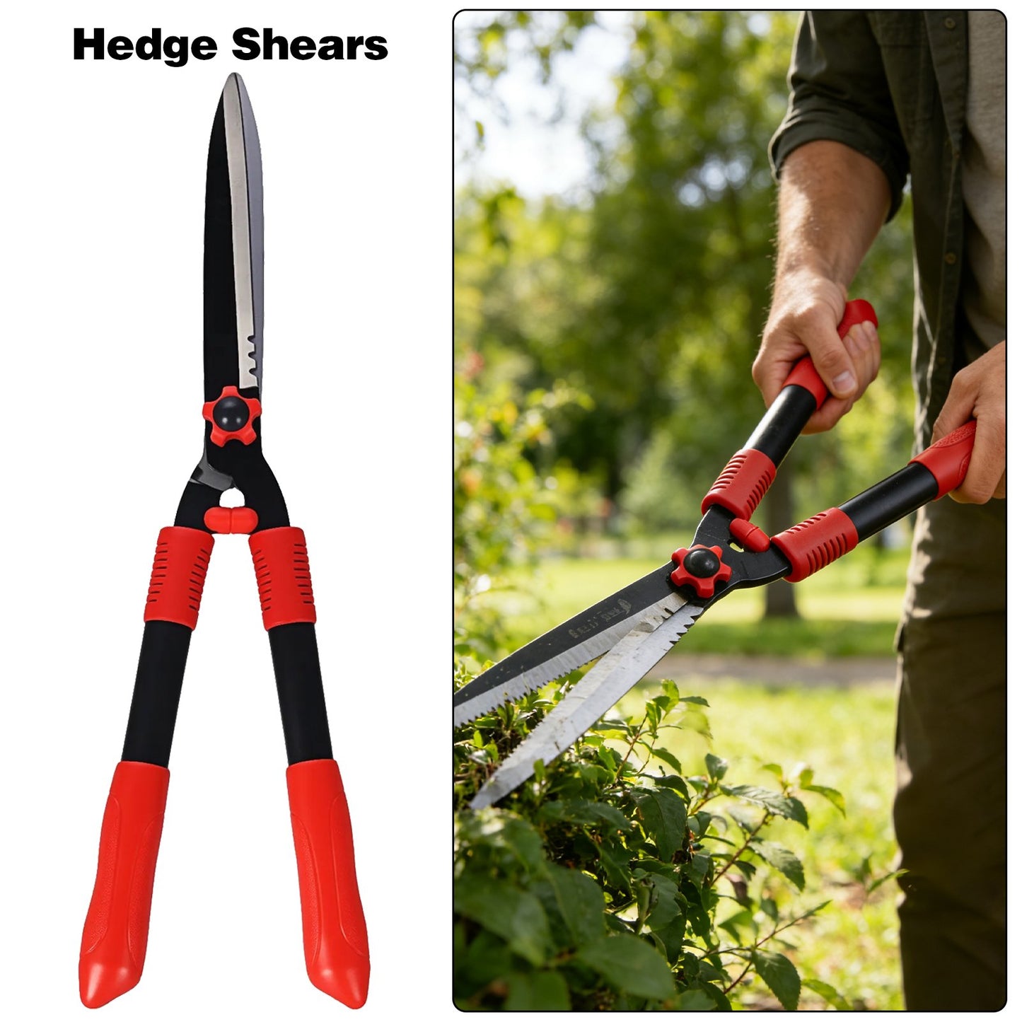 Lopper, Hedge Shear & Pruner Combo Set, 3-Piece Retractable Pruning Shears Heavy Duty Tree Shrub & Bush Care Kit for Lawn Garden & Yard