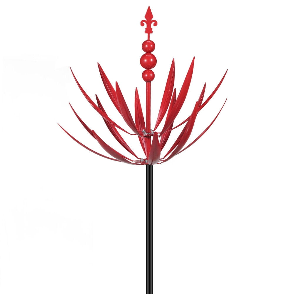 Paddsun Wind Spinner, Decorative Kinetic Sculpture Garden Spin Art Stake Metal Yard Decor Outdoor Lawn Ornament