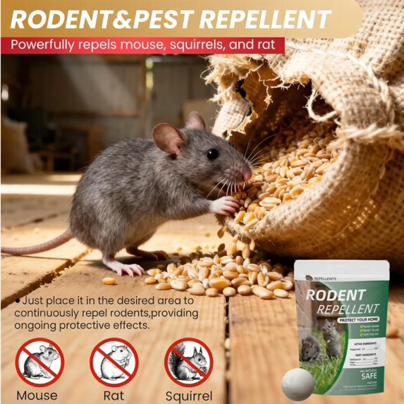 Paddsun Rodent Mouse Deterrent 12 Pack, Peppermint Mouse Oil Balls Mice Rats Deterrent Moth balls for Mice Squirrels Mole Rodents Safe for People and Pets Indoor and Outdoor Use