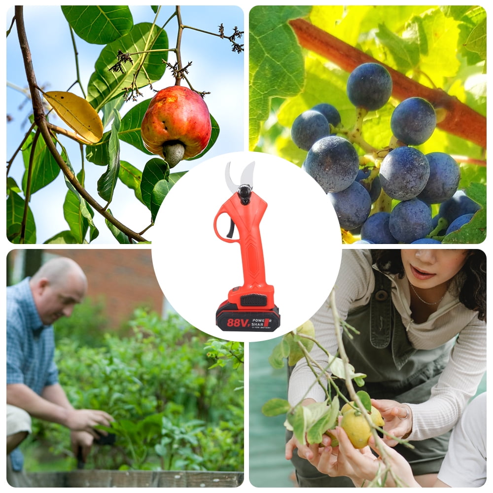 Cordless Electric Pruning Shears – 30mm Max Cut, 21V 2.0Ah Battery, 6000 Cuts per Charge, Lightweight Handheld Branch Cutter for Garden, Orchard, Farm