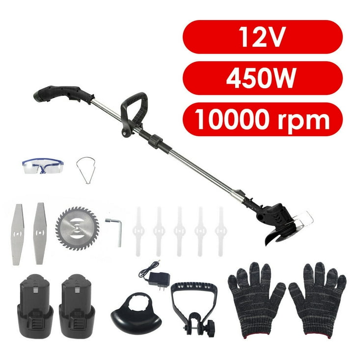 Electric Weed Wacker, Cordless Weed Eater Cutter Lawn Edger Grass String Trimmer