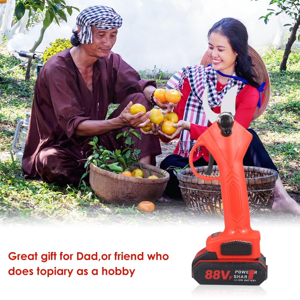 Cordless Electric Pruning Shears – 30mm Max Cut, 21V 2.0Ah Battery, 6000 Cuts per Charge, Lightweight Handheld Branch Cutter for Garden, Orchard, Farm
