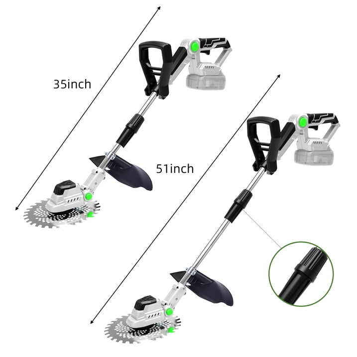 Weed Eater, 21V 9 inch Blades Electric Cordless Weed Wacker Brushless Motor String Trimmer Lawn Tool Cordless Cutter Mower