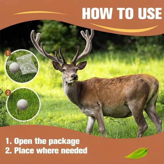 Paddsun Deer Deterrent for Plants,Rabbit Drive Away Outdoor Squirrels Deterrent for Yard Keep Deer Rabbits Squirrels Out of Garden Safe for Family Pets and Plants-12 Packs