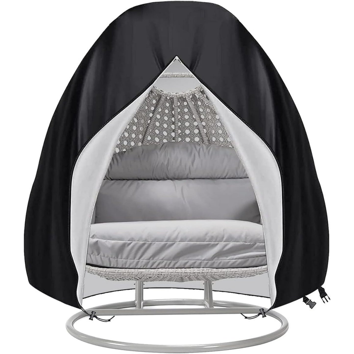 Outdoor Egg Shaped Chair Cover, Oversized Double Egg Shaped Chair Cover for Outdoor Furniture, Heavy Duty Swing Hanging Egg Shaped Chair Cover