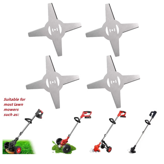 Weed Eaters Replacement Blade, 4Pack Metal Blades For Electric Weed Eater Brush Cutter Grass Trimmer
