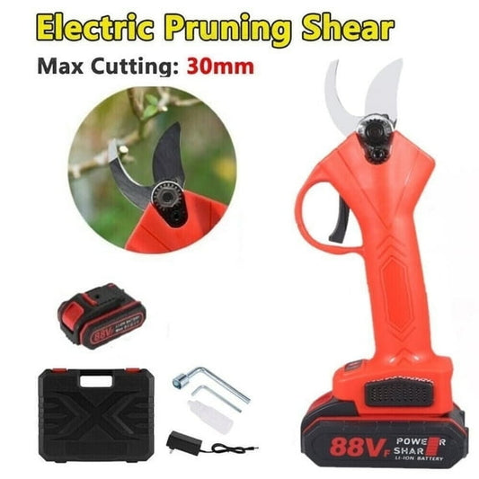 30mm Cordless Electric Branch Scissors Pruning Shear Pruner Ratchet Cutter