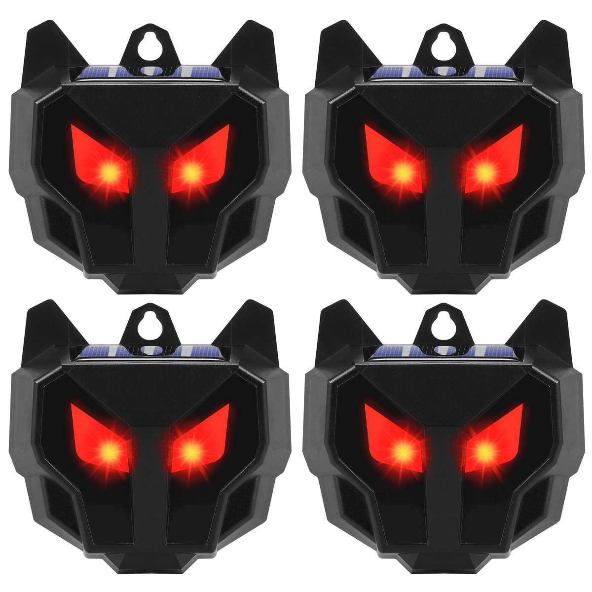 4 Pack Solar Powered Nocturnal Wild Animal Repeller Bionic Eyes Predator Light