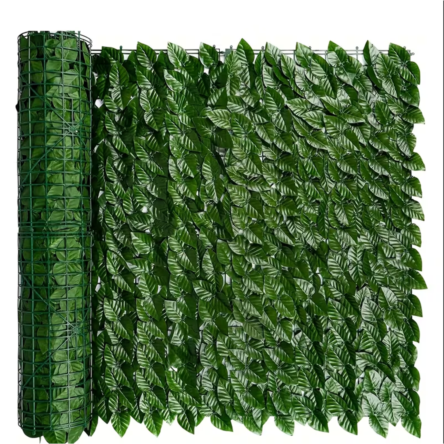 Artificial Ivy Privacy Fence Screen, 10pcs 20"x20" Faux Pothos Leaf Wall Panels, 27 Sq.Ft Coverage Greenery Backdrop for Outdoor Patio Balcony Decor