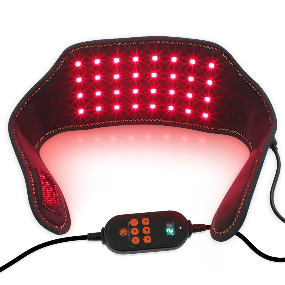 LED Red Light Wellness Belt for Body & Neck, Portable Home Relaxation & Comfort Body Wrap with Heat and Multi-Modes