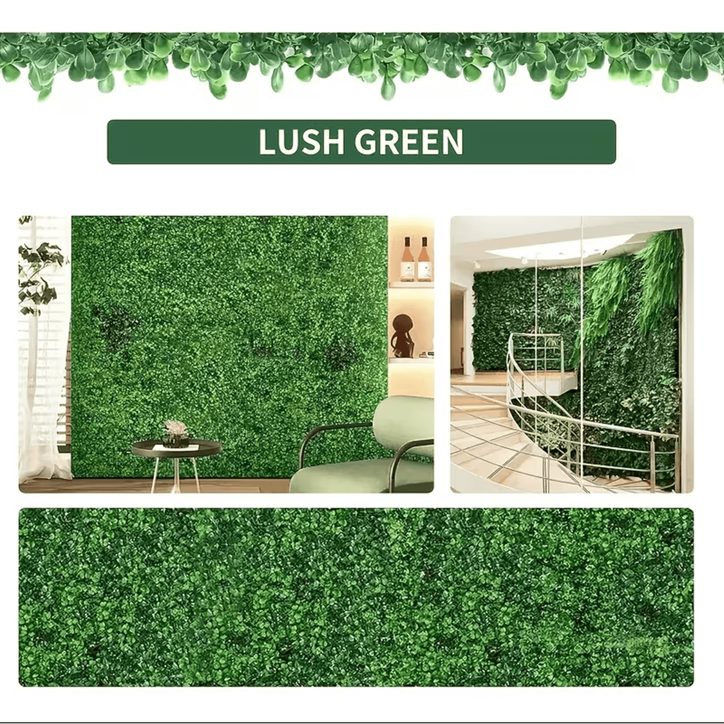 Artificial Boxwood Wall Panels, 20PCS 10"x10" Faux Greenery Milan Grass Backdrop, Realistic Plastic Privacy Screen for Indoor Outdoor Decor