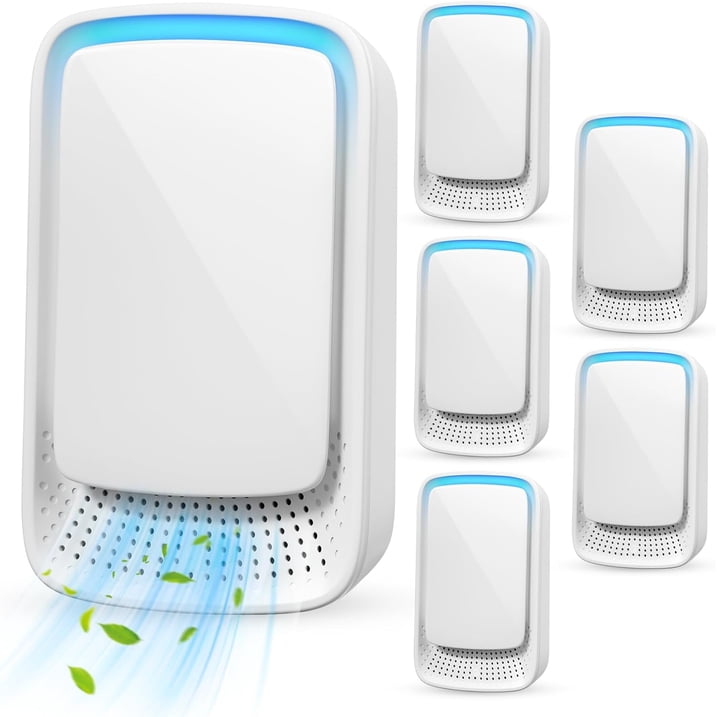 Plug In Air Ionizers, Filterless Mobile Air Purifier, Negative Ion Generator (4 Units), Eliminates: Smoke, Allergens & More