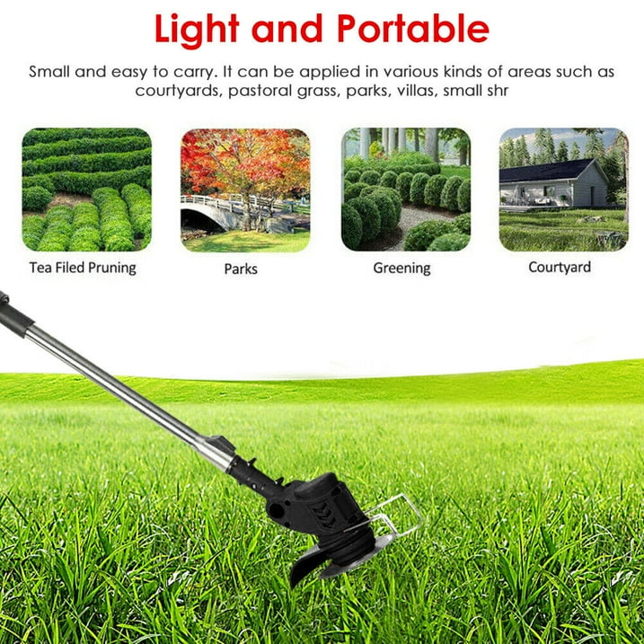 Electric Weed Wacker, Cordless Weed Eater Cutter Lawn Edger Grass String Trimmer
