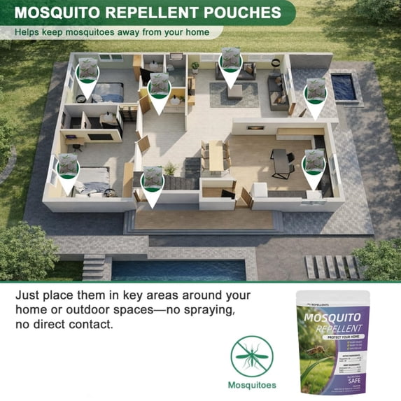 Paddsun Mosquito Traps Sachets–12Pack Mosquito Traps Outdoor Patio & Indoor Mosquitoes Traps for Yard Mosquito Control for Yard Patio Camping & Travel Safe for People and Pets