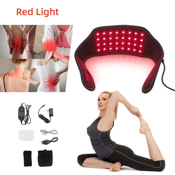 LED Red Light Wellness Belt for Body & Neck, Portable Home Relaxation & Comfort Body Wrap with Heat and Multi-Modes