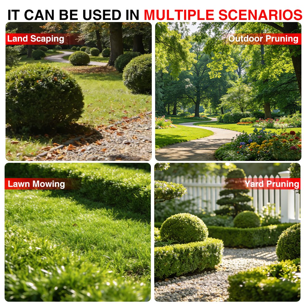 Cordless Weed Wacker, 9-inch Brushless Weed Eaters Lawn Mower Battery Powered String Trimmer Electric Grass Trimmer for Lawn Garden