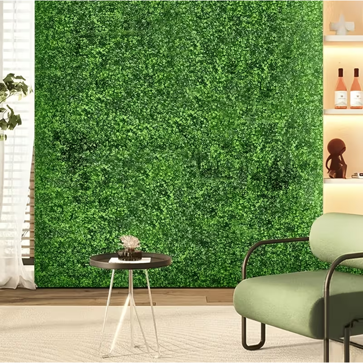 Artificial Boxwood Wall Panels, 12pcs 10"x10" Faux Greenery Milan Grass Backdrop, Realistic Plastic Privacy Screen for Indoor Outdoor Decor