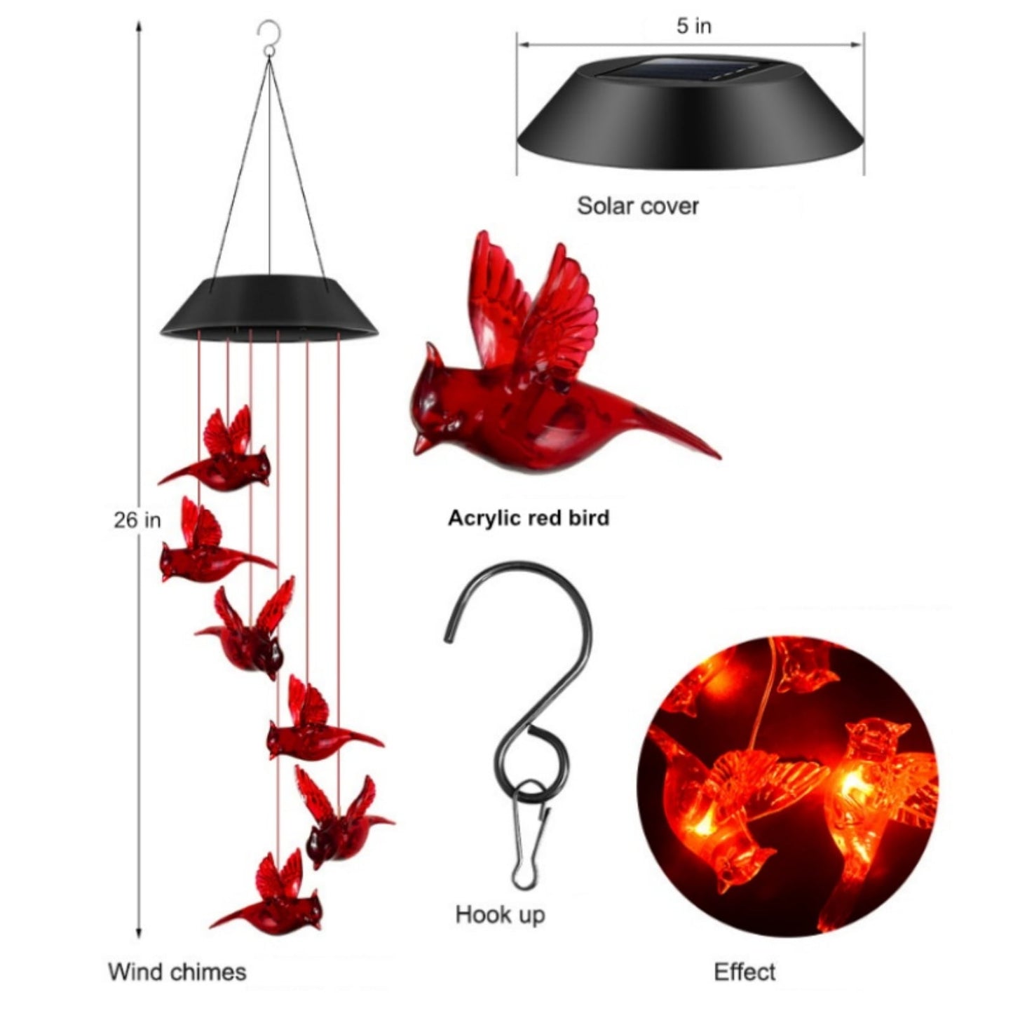 Solar String Lights Outdoor Waterproof, Waterdrop Colorful Fairy Lights with 8 Modes, Solor Christmas Lights
