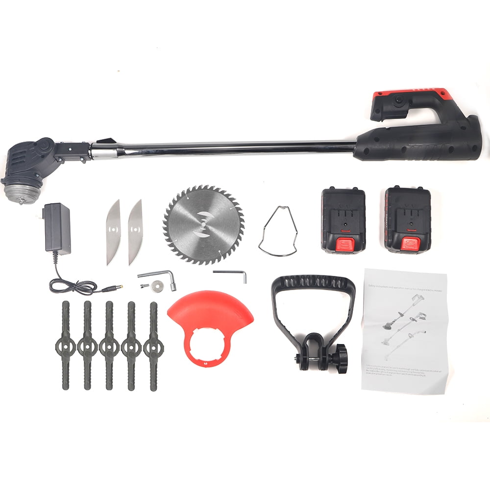 Electric Weed Eater Lawn Edger Cordless Grass String Trimmer Cutter 24V &Battery